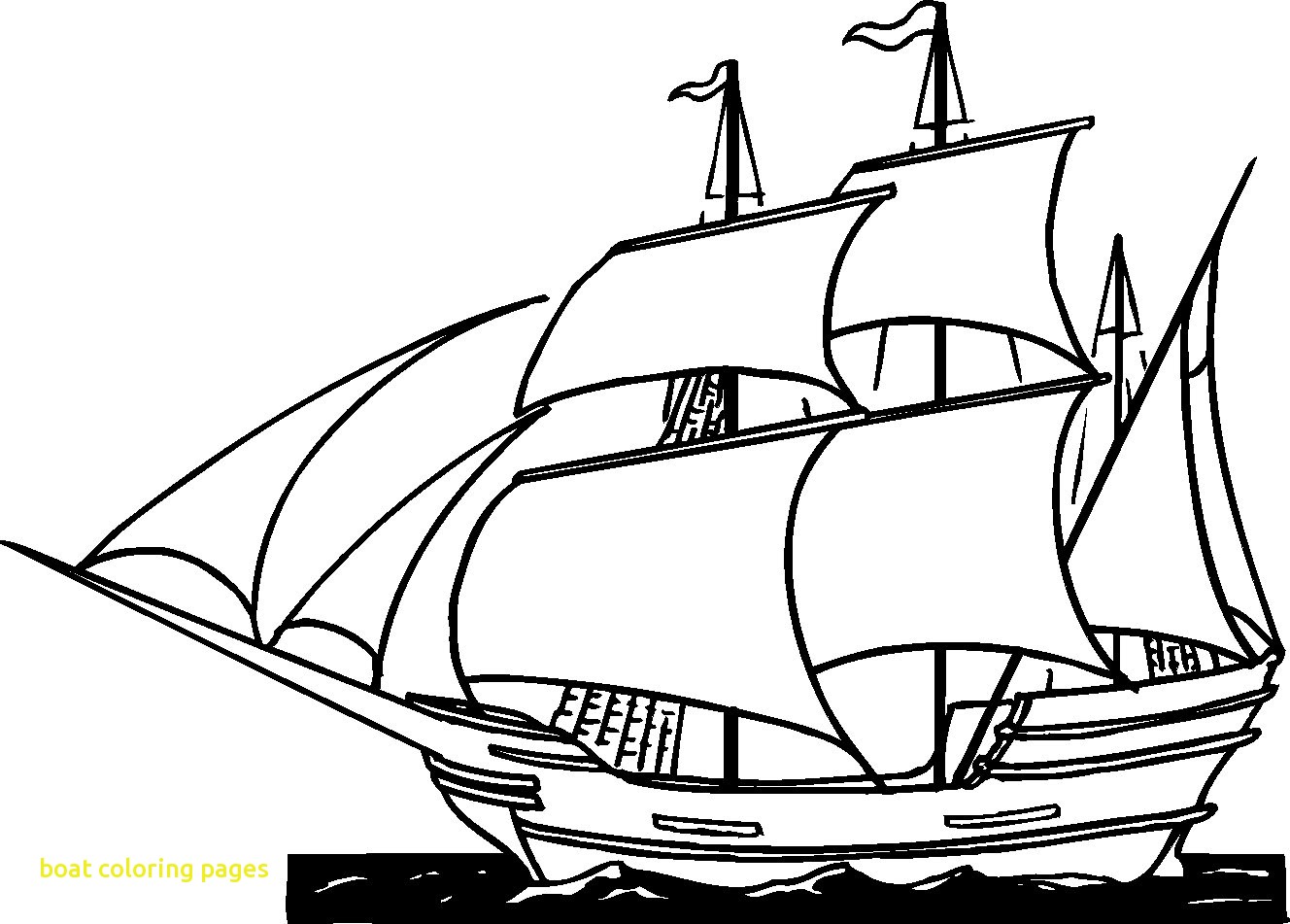 1328x951 Boat Coloring Pages With Drawn Sailing Boat Coloring Page Pencil