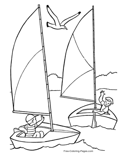 400x490 Boat Coloring Pages