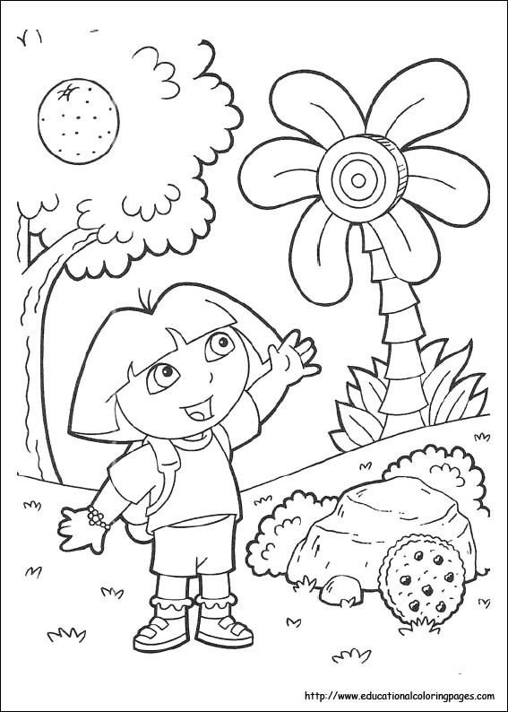 567x794 Dora Coloring Pages The Explorer Yahoo Colouring Book 31309