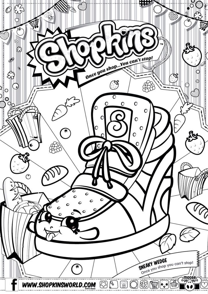 724x1024 Printable Coloring Pages Of Shopkins