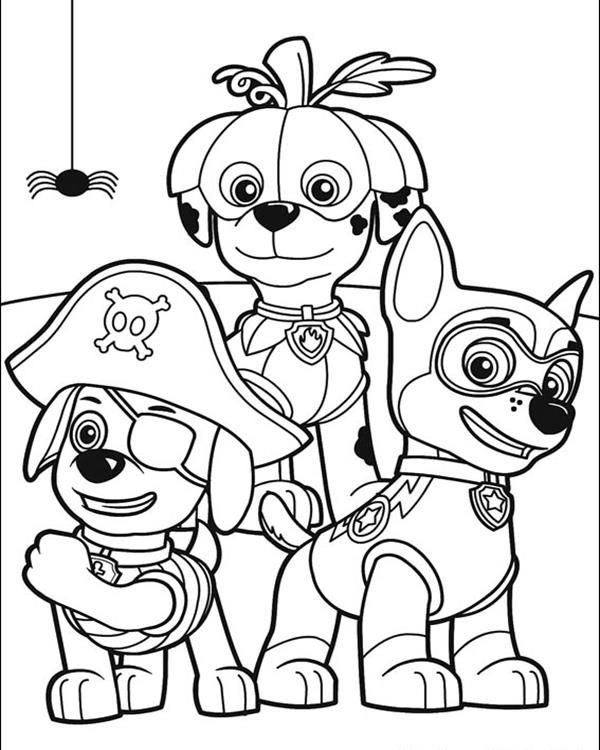 600x750 Coloring Pages For Kids Paw Patrol