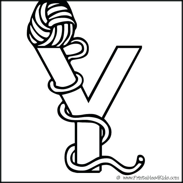 600x600 Printable Letter Coloring Pages Alphabet Coloring Page Letter Y