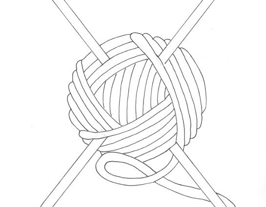 545x425 Thread Coloring Page Ball Of Yarn Coloring Page Wee Folk Art