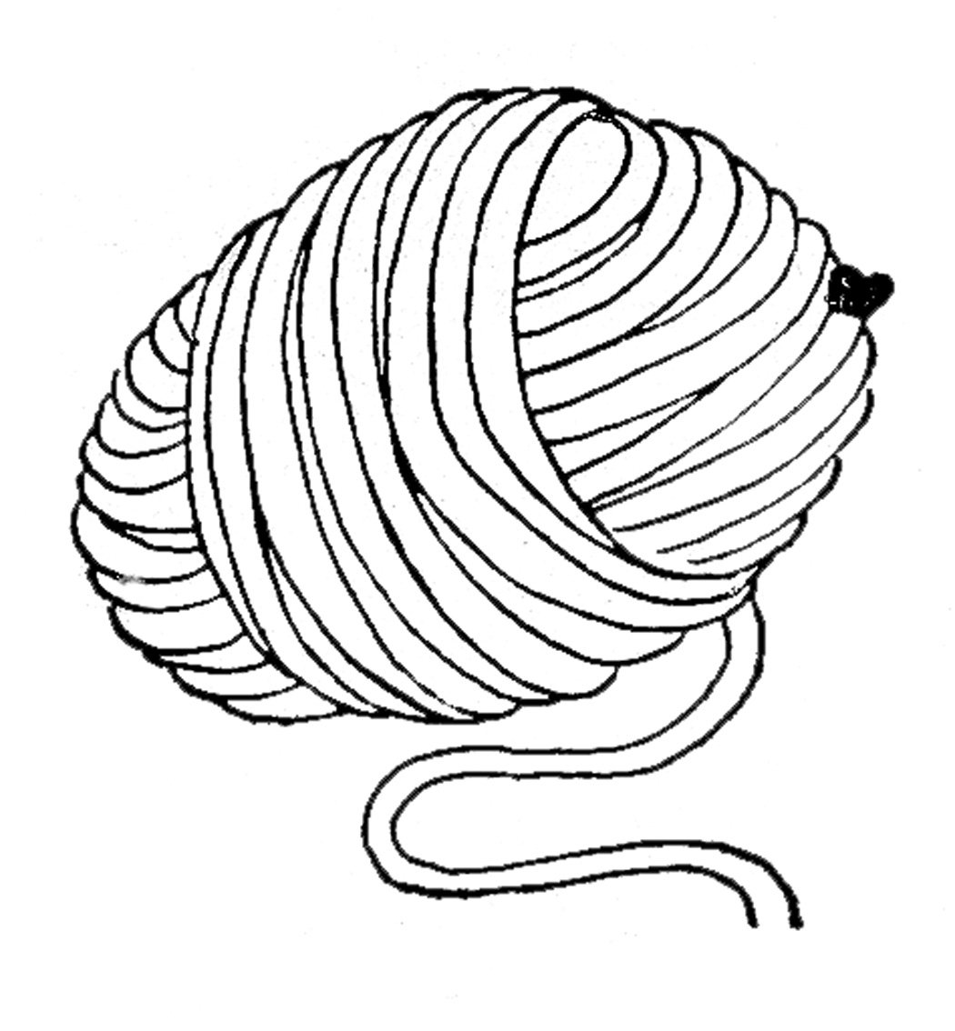 1050x1134 Ball Of Yarn Drawing 45 Yarn Coloring Page, Yarn Coloring Pages