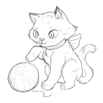 400x400 Cartoon Cat Coloring Pages Cat Color Pages Printable Kitten