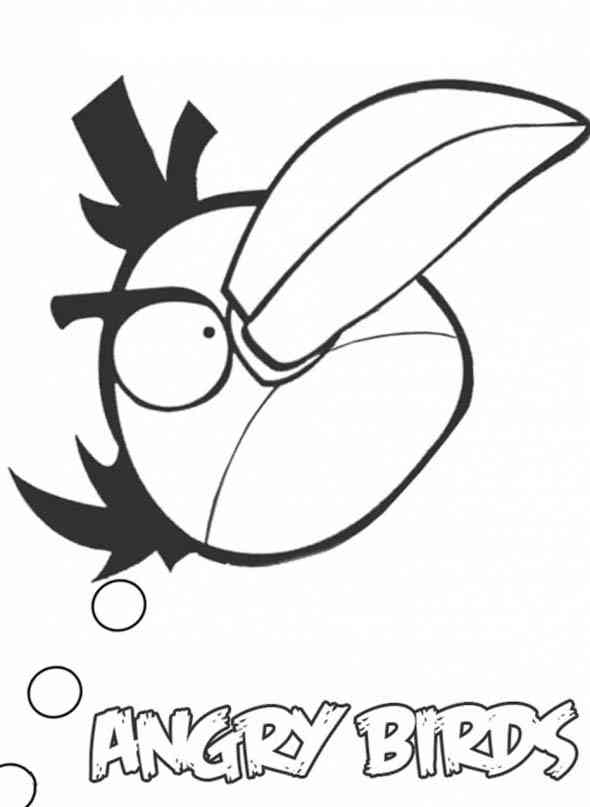 Yellow Bird Coloring Pages