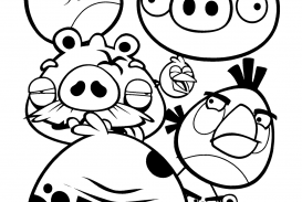 273x183 Angry Birds Coloring Book Chuck The Yellow Bird Page Pages Free