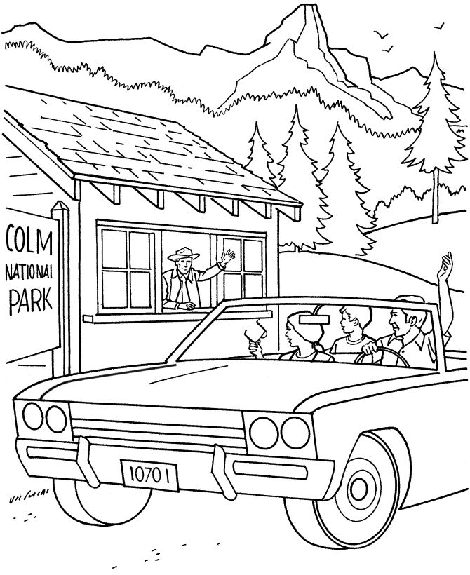 Yellowstone National Park Coloring Pages