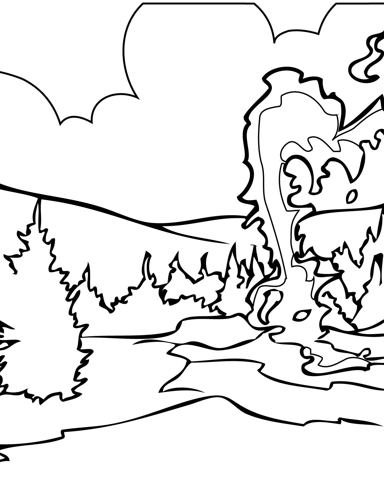 1275x1650 Yellowstone Coloring Page