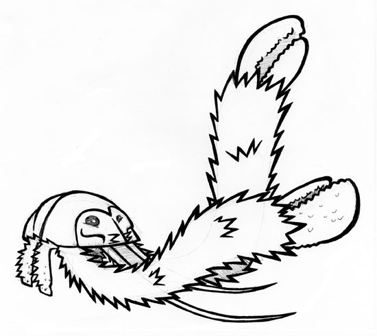 550x490 Yeti Crab Coloring Pages