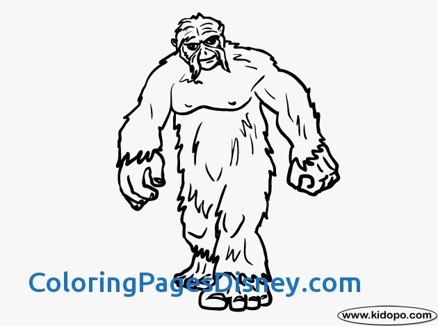 630x470 Yeti Ampamp Bigfoot Coloring Pages New Sasquash Colouring Pages