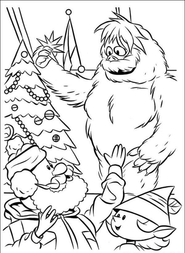 600x818 Abominable Snowman Coloring Pages