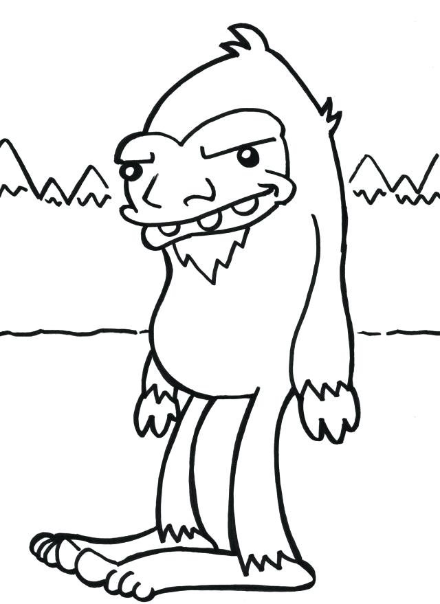 640x879 Bigfoot Coloring Pages Coloring Page Coloring Pages Bigfoot Truck