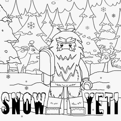400x400 Cartoon Winter Forest Iceland Printable Lego Minifigures Series 11