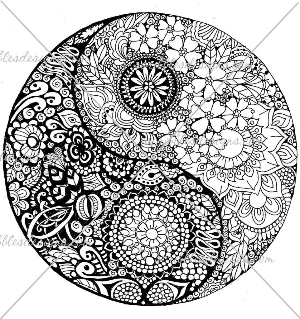962x1024 Yin Yang Coloring Pages Sheet 1 Get Bubbles