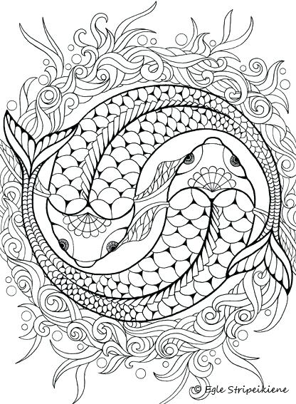 416x567 Free Yin Yang Coloring Pages