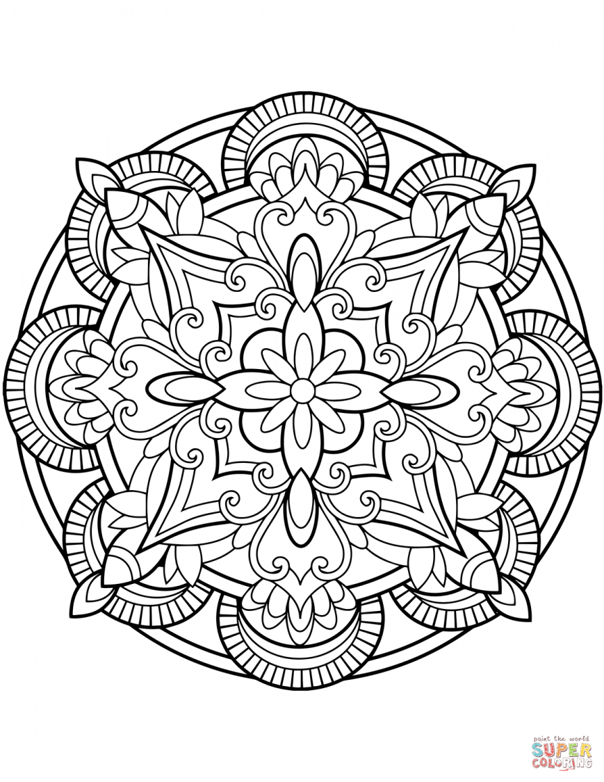 869x1125 Mandala Yin Yang Mandalasg Pages For Adults Page Image