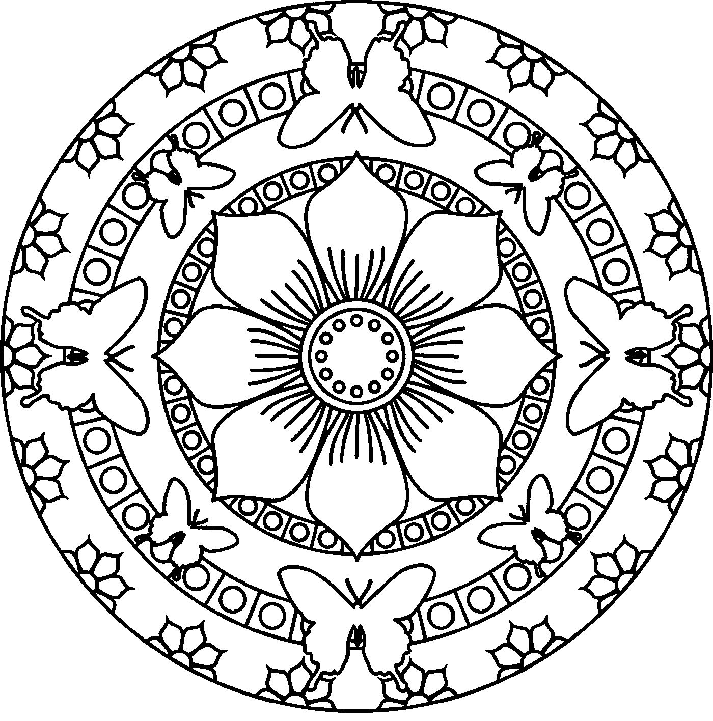 1400x1416 Printable Mandala Coloring Pages To Print Coloring For Kids 2018