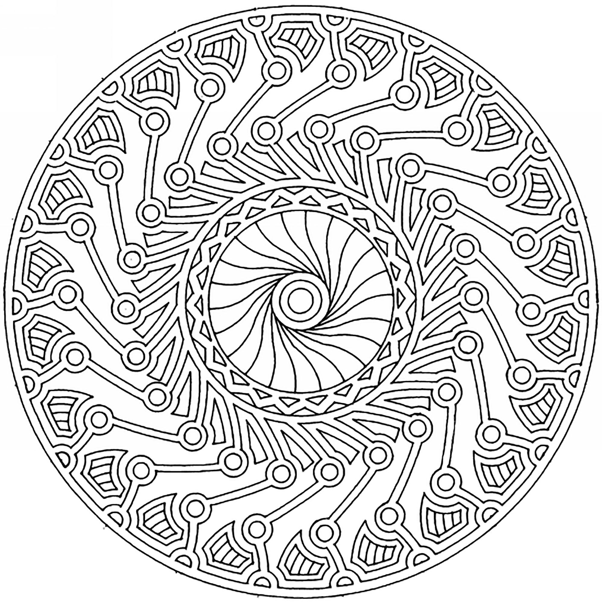 1996x2000 Attractive Inspiration Ideas Adult Coloring Pages Mandala Yin Yang