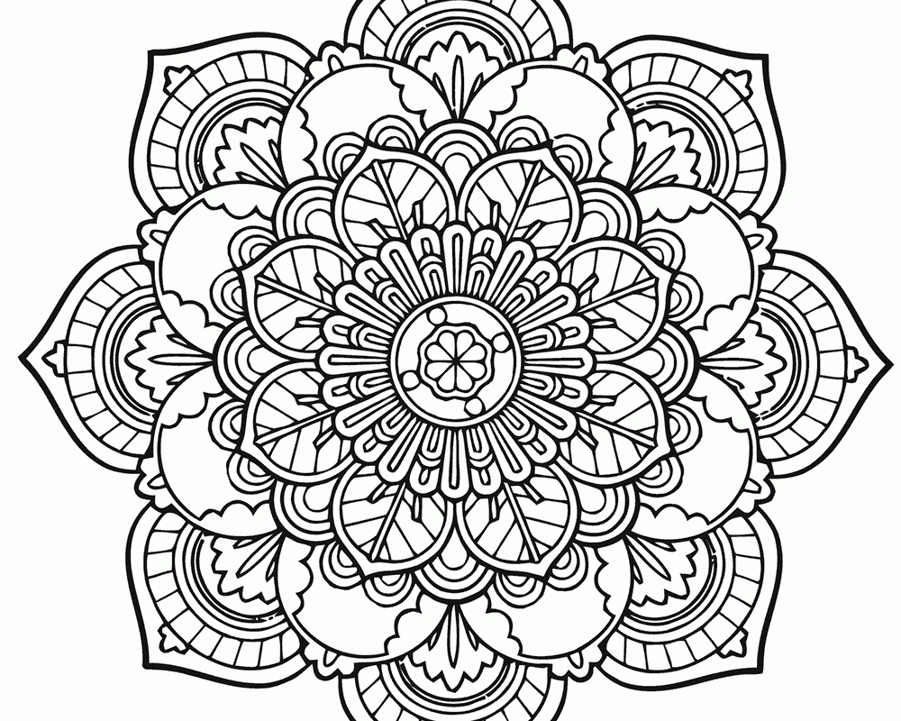 1000x800 Awesome Intricate Mandala Coloring Pages Design Free Coloring Pages