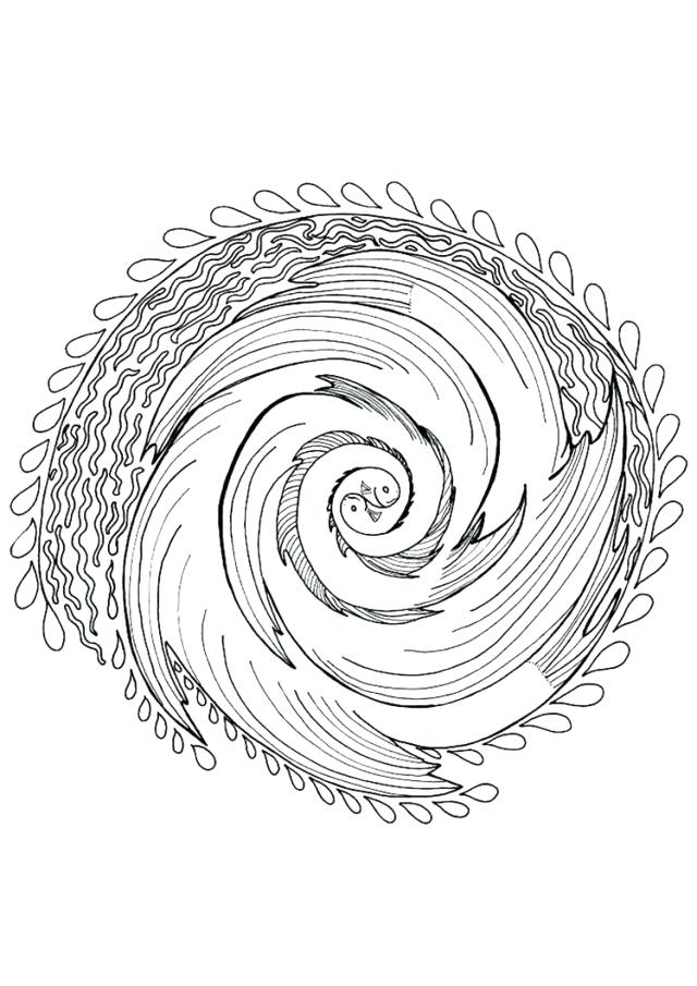 640x905 Yin Yang Symbol Coloring Pages Difficult For Adults