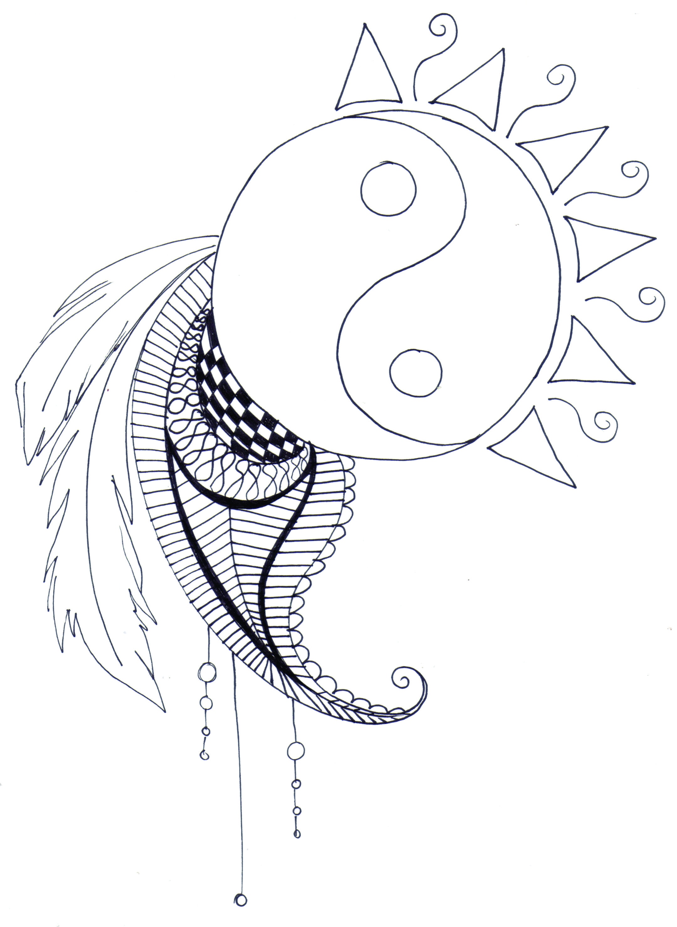 2159x2953 Adult Coloring Pages Yin Yang Printable Coloring Sheets