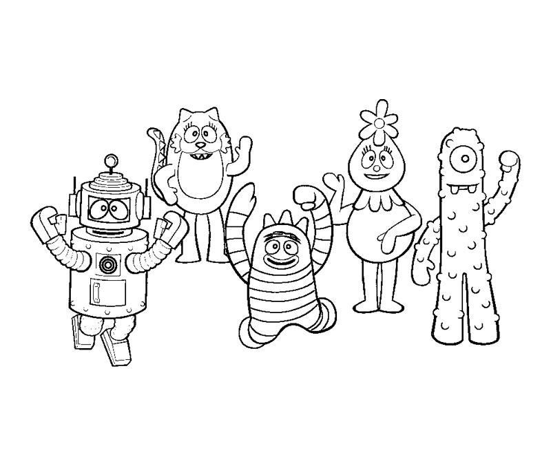 800x667 Yo Gabba Gabba Coloring Pages To Print ~ Top Coloring Pages