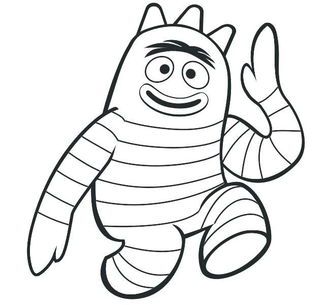656x600 Yo Gabba Gabba Coloring Pages Download Coloring Pages
