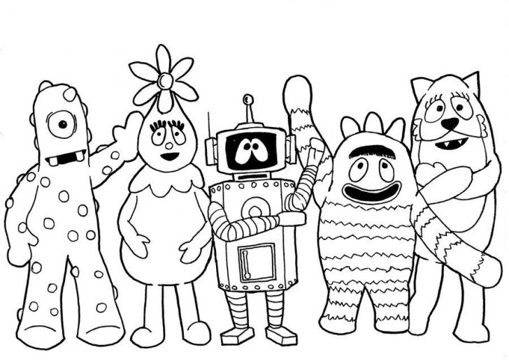 728x520 Free Coloring Pages Yo Gabba Gabba
