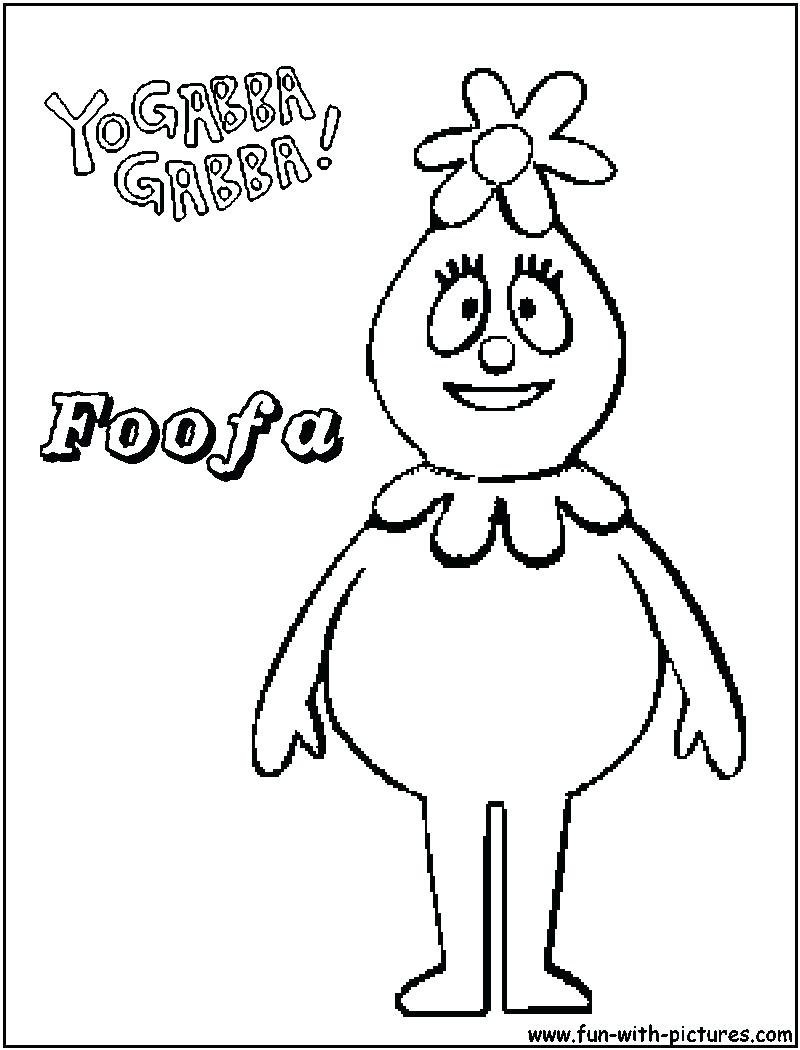 800x1050 Cool Yo Gabba Gabba Coloring Pages Leversetdujourfo Free