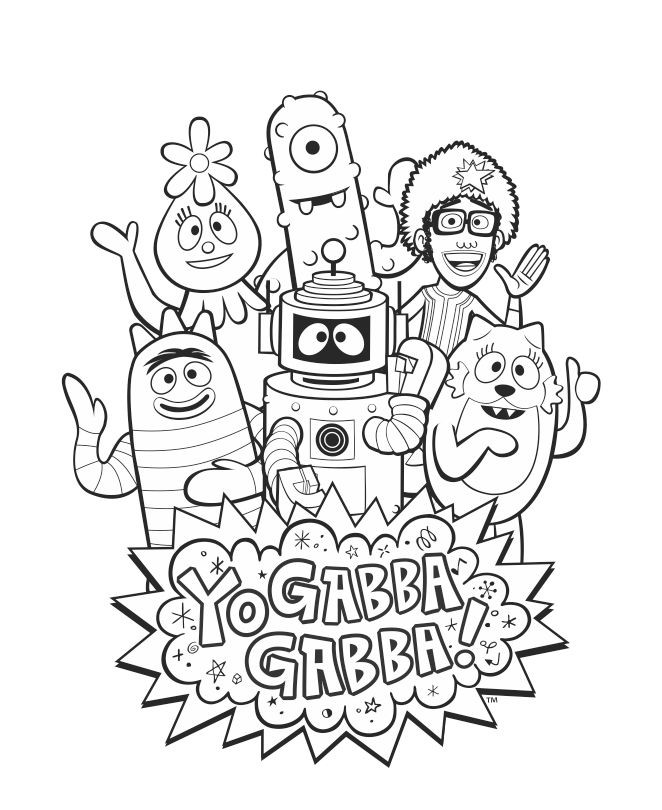 662x810 Yo Gabba Plex Coloring Pages Color Page