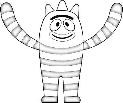 400x337 Yo Gabba Gabba Coloring Pages 10 Coloringpagehub