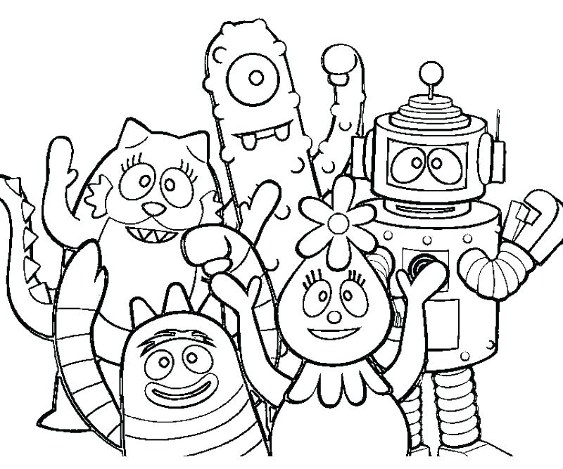 800x667 Yo Gabba Coloring Pages 7