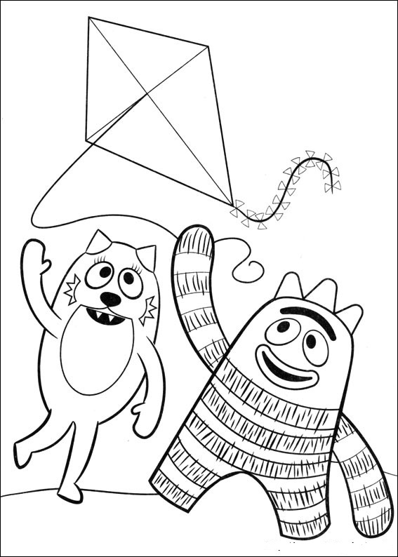 Yo Gabba Gabba Coloring Pages Free Printable