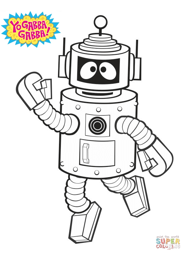 596x816 Yo Gabba Gabba Coloring Pages Yo Gabba Gabba Coloring Page Free