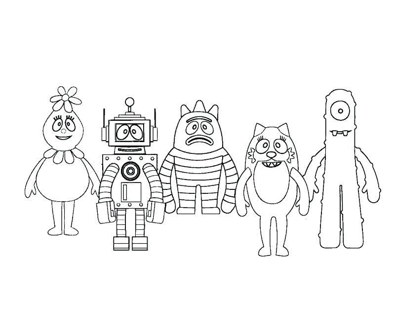 800x667 Yo Gabba Gabba Coloring Pages Yo Gabba Gabba Coloring Pages Brobee
