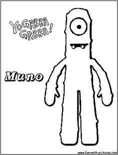 236x309 Plex Yo Gabba Gabba Coloring Pages Coloring Pages