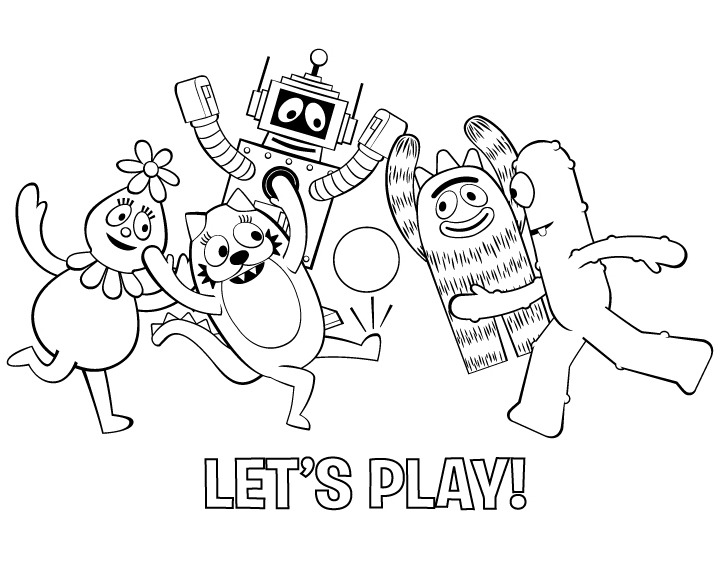 720x576 Strikingly Ideas Yo Gabba Coloring Pages Free Printable Happy