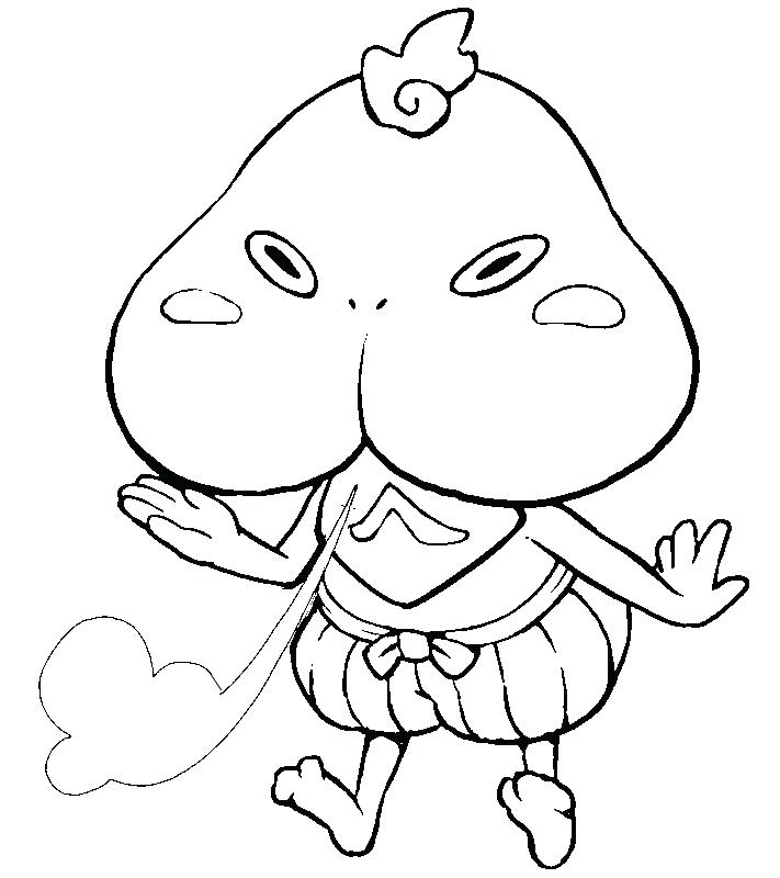 711x800 Watch Coloring Page Yo Kai Watch Coloring Pages Printable