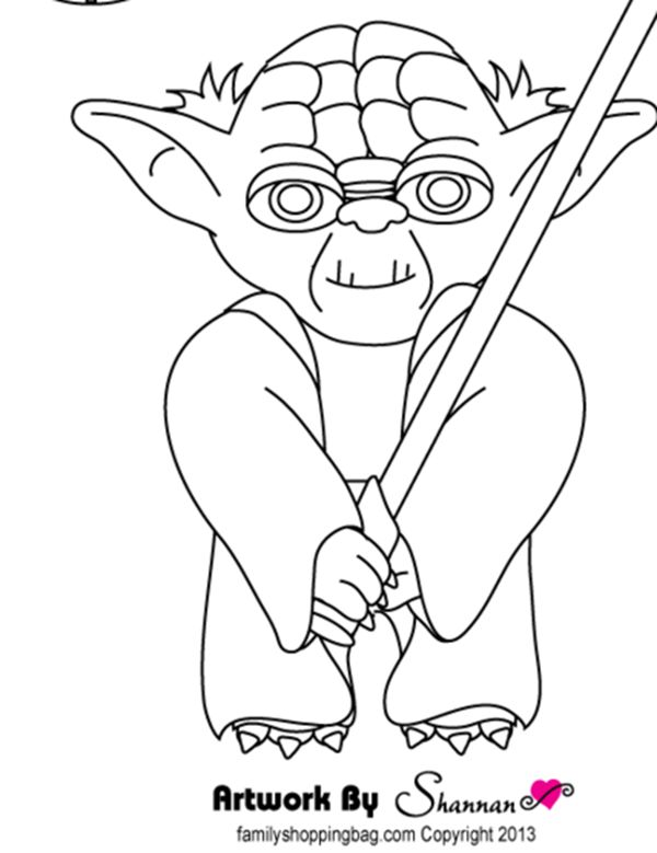 600x779 Yoda For Yoda Coloring Pages