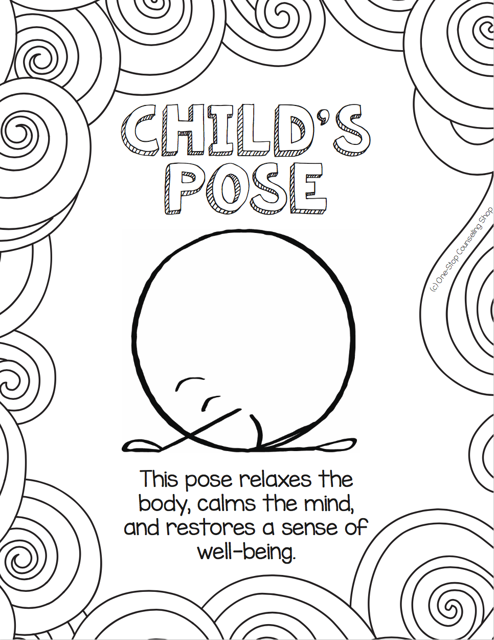 966x1250 Yoga For Kids Mindful Coloring Pages
