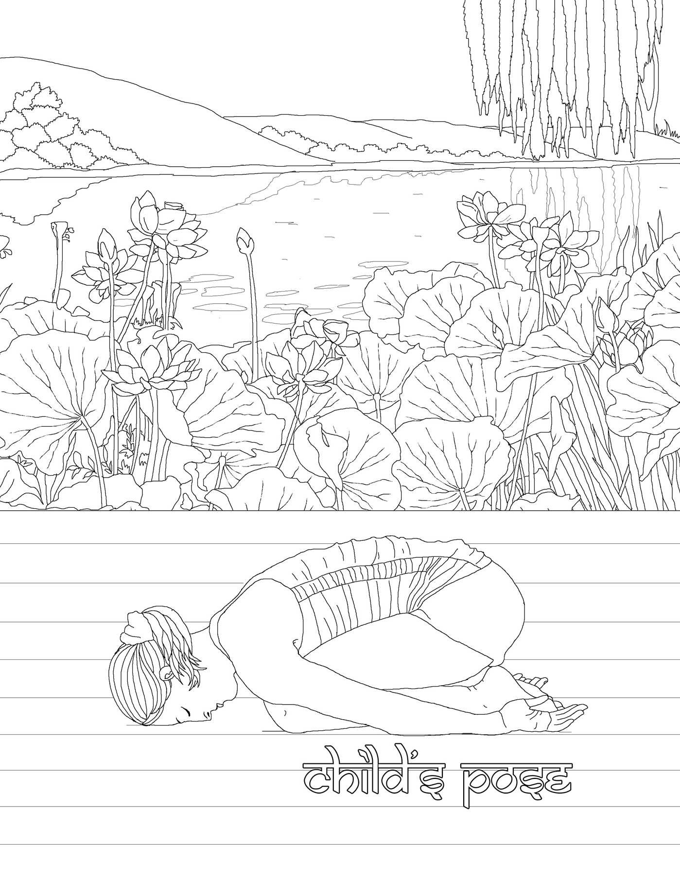 1399x1811 The Yoga Poses Adult Coloring Book Book By M. G. Anthony
