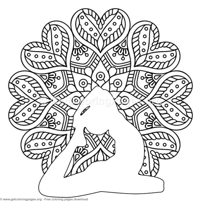 700x700 9 Yoga Pose Mandala Coloring Pages