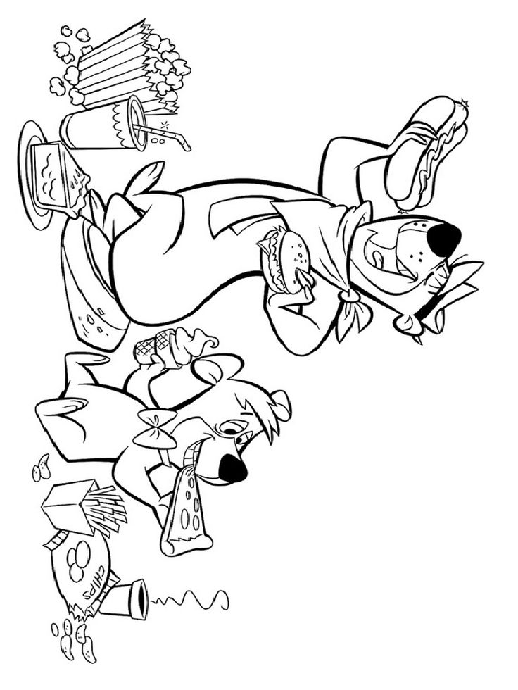 Yogi Bear Coloring Pages