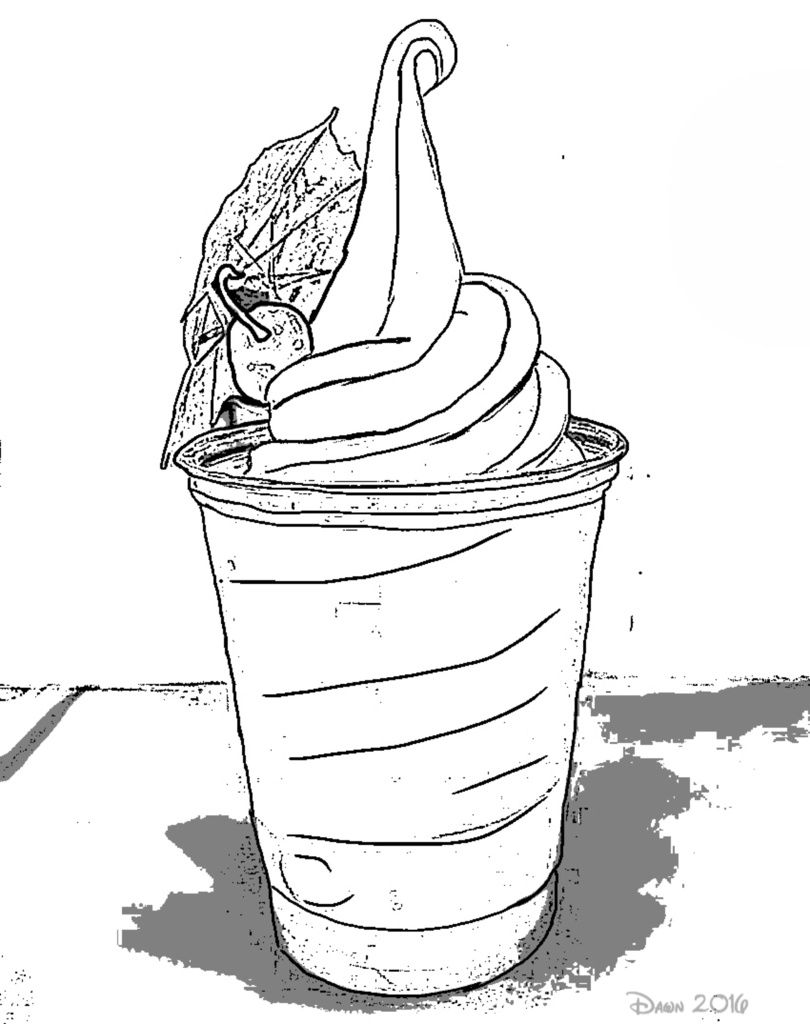 810x1024 Yogurt Coloring Page Disney Food Snack Pages Dazzling