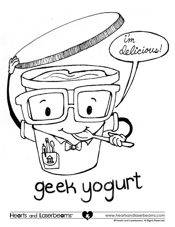 612x792 Enter The Geek Yogurt Coloring Contest Before March 25, 2012
