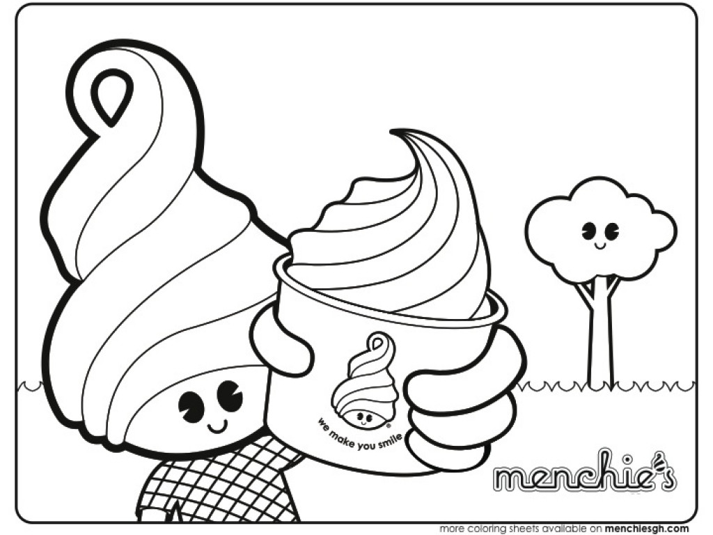 1024x768 Menchies Coloring Pages Elegant 97 Ideas Yogurt Page