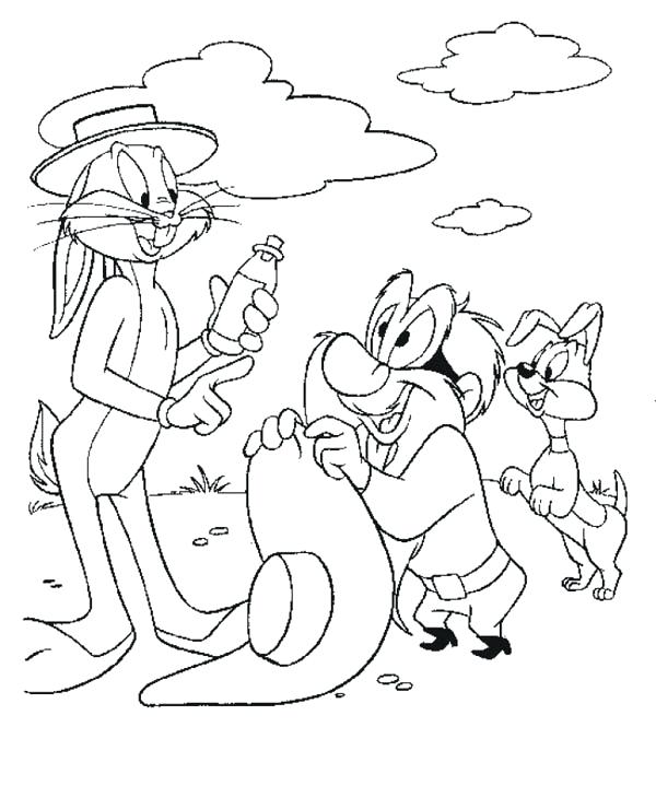 600x740 Yosemite Sam Coloring Pages Baby Tunes Coloring Pages On With Baby