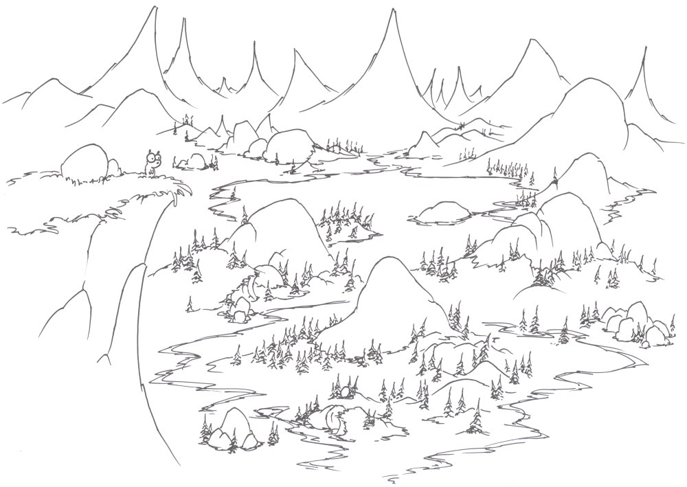 1000x709 Coloring Pages A Yellow Bellied Marmot In Yosemite