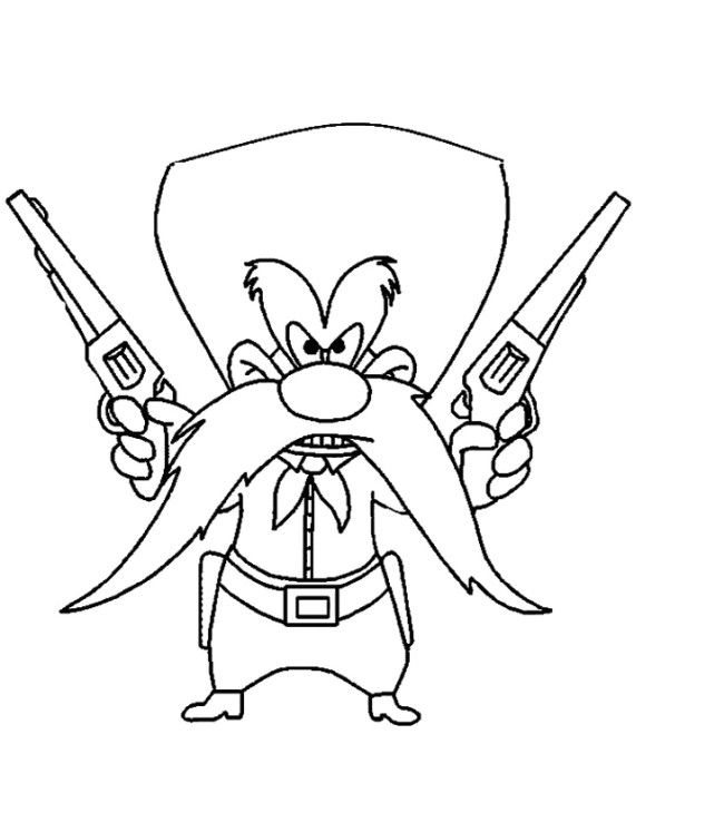 Yosemite Sam Coloring Pages